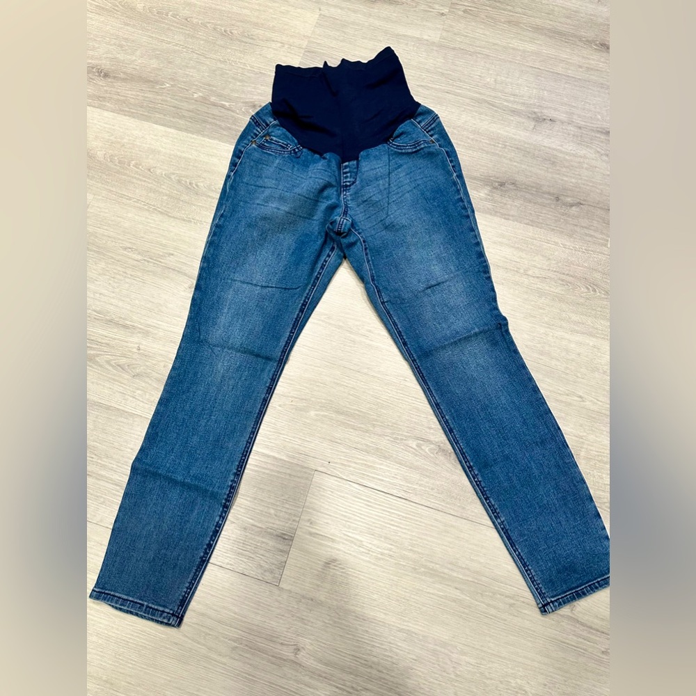 Maternity jeans/ Indigo blue maternity wear